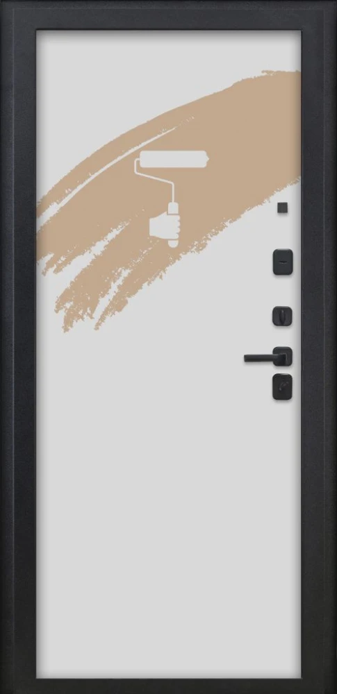 Входная дверь ДвериПРО Квадро Под покраску DPRO227947 внутренняя сторона