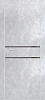 Межкомнатная дверь PX-18 AL кромка с 4-х ст. Серый бетон
