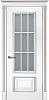 Межкомнатная дверь Смальта 08 Белый ral 9003  патина серебро